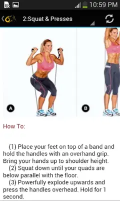 Resistance Band Exercises android App screenshot 0