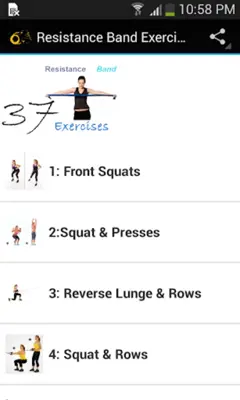 Resistance Band Exercises android App screenshot 1